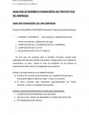 Análisis económico-financiero de proyectos de empresa