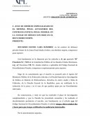 Solicitud de audiencia