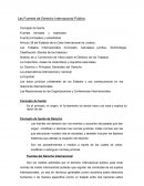 Las Fuentes de Derecho Internacional Público
