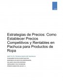 Estrategias de precios: Como establecer precios competitivos y rentables en Pachuca para productos de ropa
