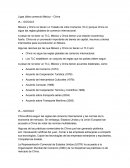 Comercio China y México