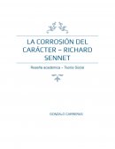 Richard Sennet: La corrupción del carácter