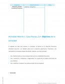 Dirección y gestión económica financiera. Actividad abierta 1: Caso Pescas, S.A.