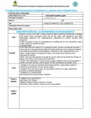 Descripción de la experiencia pedagógica. Lavado de manos y los alimentos
