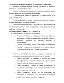 Factores determinantes de operaciones logísticas