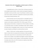 Comentario crítico sobre la desigualdad y exclusión de género en México y América Latina