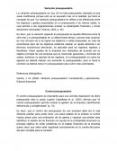 Variación presupuestaria: Fundamentos y aplicaciones