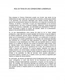 Rol de TENS en las condiciones laborales