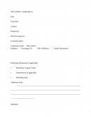 Formato Split Sheet Agreement