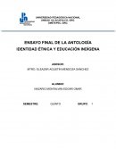 Ensayo final de la antología Identidad étnica y educación indígena