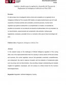 Análisis y desafíos para la regulación y desarrollo del Proyecto de Reglamento de Inteligencia Artificial en el Perú 2024