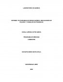 Laboratorio de química Informe: pictogramas de riesgo químico, indicaciones de peligro y consejos de prudencia