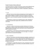 Fuentes formales del derecho mercantil