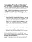 Procesos críticos de una organización según los enfoques de calidad total