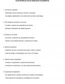 Caracteristicas de las empresas competitivas