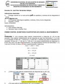 Primer control de métodos cuantitativos aplicados al mantenimiento
