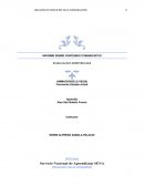 Conflictos en la comunicación. Informe sobre contenido comunicativo