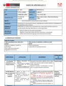 Sesión de aprendizaje Nº 2 Área Comunicación