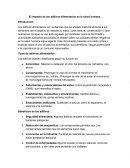 El impacto de los aditivos alimentarios en la salud humana