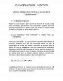 Globalizacion. Las compras por internet a todo tipo de empresas