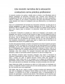 Una revisión narrativa de la educación conductora como práctica profesional