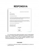 Carta responsiva. Funciones, cuando se utiliza