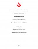 Búsqueda de información. Importancia los estados financieros