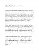 Reflexión sobre el bien cuidado del ambiente escolar