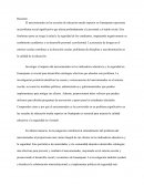 Valoración diagnóstica de problemas sociales. Narcomenudeo