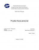 Prueba física personal. Test de Cooper