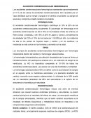 Accidente Cerebrovascular Hemorragico