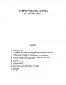 Formas y medios de pago internacional