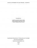 Planta de tratamiento de agua residual – Arcabuco