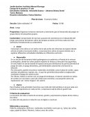 Plan de clase: Escenario lúdico