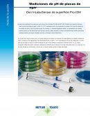 Medición de pH en las placas de agar