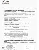 Examen diagnostico de español (sin responder)