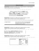 Ejercicio de Sangrías Manejo de Sangrías de Word