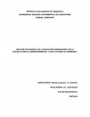 Análisis situacional de la educación andragogica de la escuela para el emprendiemiento