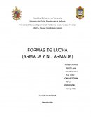 Formas de lucha (Armada y no armada)