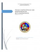 Peso especifico de materiales bituminosos