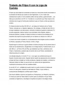 Comentario texto: Tratado de Filipo II con la Liga de Corinto