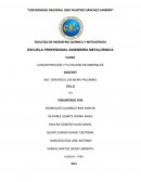 Informe de laboratorio Concentración y flotación de minerales