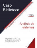 Analisis de sistemas. Caso biblioteca