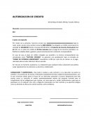 Autorizacion de credito