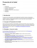 Promoción de la Salud. Aplicaciones prácticas en el ámbito educativo