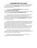 La Batalla del 5 de mayo