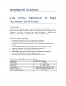 Guía técnica: Elaboración de yogur frutado con leche fresca