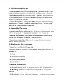 Guía básica sobre primeros auxilios