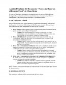 Análisis detallado del documento "Acerca del error en el Derecho Penal" de Claus Roxin