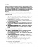 Estructura para una auditoria sobre impuestos por pagar